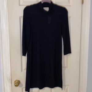 Anthropologie Puella Black Naeve Mock Turtleneck Tunic Dress